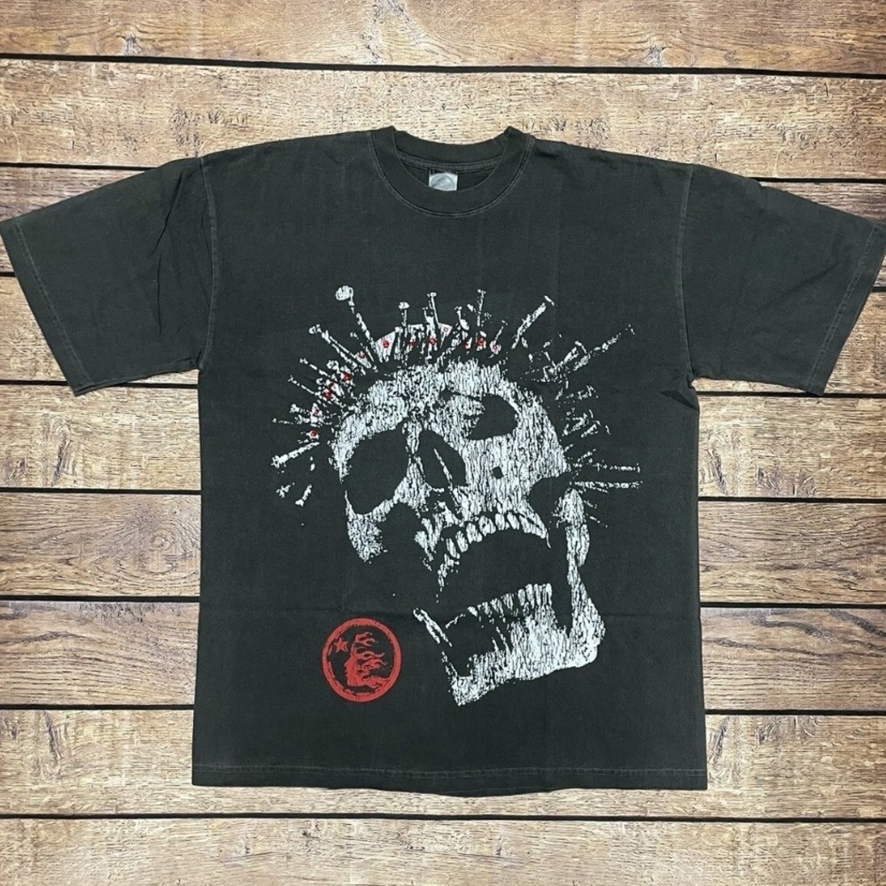 Hellstar Crowned Skull Graphic Tee Black Size Medium New With Tags